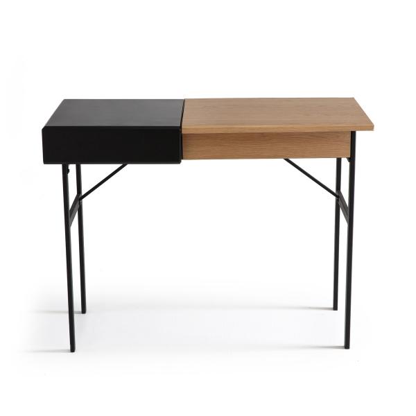 Bureau coiffeuse TIVARA Ch ne noir T. Unique LaRedoute